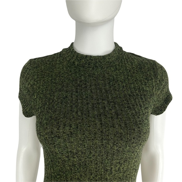 Mod Ref Cut Out Back Knitted Ribbed Dress Womens Size S (I10185) - Picture 2 of 9